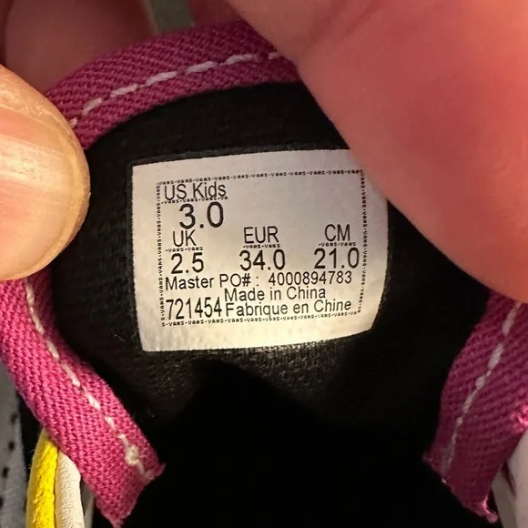 Vans Juxtapose Brand New 90’s style Canvas Shoe Youth 3 Brand New - Picture 9 of 9